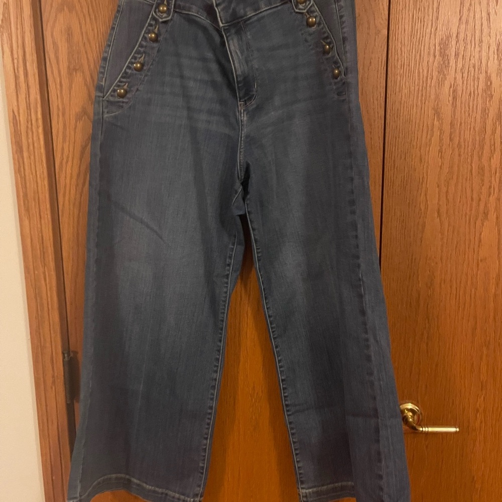 St. John's Bay Navy Wide Leg Jeans